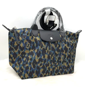 AUTÉNTICO NUEVO SIN ETIQUETAS Bolso Longchamp Le Pliage Medio Superior con Correa Nylon en Multi - Imagen 1 de 17