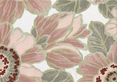 Tapicería de cortinas con estampado de pato de algodón flor de Verona de tela para el hogar de magnolia de 6 yardas Foto 1 de 2