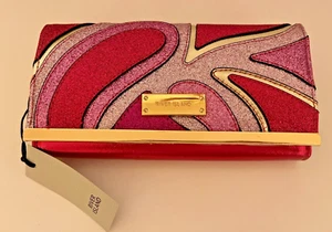 River Island London Rare Women Pink Shiny Purse Wallet Brand New with tag - Picture 1 of 14