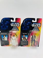 Han Solo & Princess Leia Organa Star Wars Guerra de las Galaxias 1995 Kenner Lot
