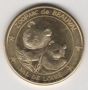 A S/DATE TOKEN MEDAILLES ET PATRIMOINE  -- 41 110 N°6 ZOOPARC BEAUVAL / PANDAS - Picture 1 of 2