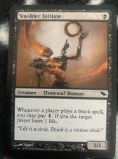 MAGIC THE GATHERING Smolder Initiate card