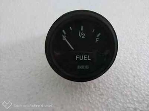 Smith Black Fuel Petrol Gas Gauge 12 V replica black bezel - Picture 1 of 4