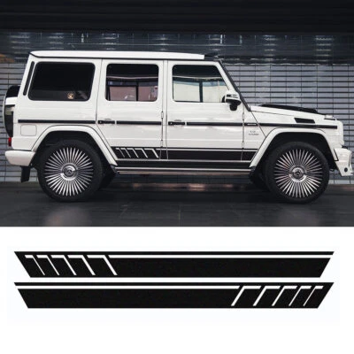 Side Vinyl Decal Stripes Stickers For Mercedes G-Class Wagon W463 W461 1990-2018 - Image 1 of 4