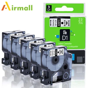 5er-Pack kompatibel DYMO D1 Etikettenband 45013 S0720530 für LabelManager 160 280 420P - Bild 1 von 6