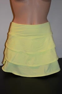 Ideology Women Skort Ruffled Tiered Built-in-Shorts English Yellow 77768 Sz XXL - Picture 1 of 5