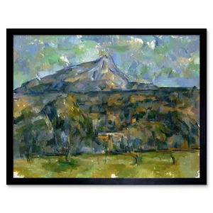 Paul Cezanne Mont Sainte Victoire Art Print Framed 12x16 - Picture 1 of 29