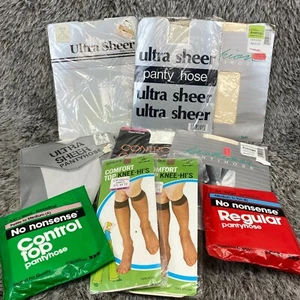 Vintage Lot of Panty Hose Lot of 10 VPL1 1970 1980 - Picture 1 of 11