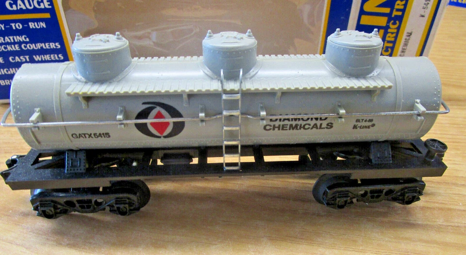 2nd O Gauge Diamond Chemicals Single Dome Tank Car #5415 by K-Line - Image 1 of 1