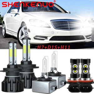 6x For Mercedes-Benz S550 2007-2010 Led Headlight Hi-Lo+Fog Light Bulbs - Picture 1 of 17