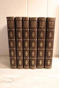 1921 Leather Binding holger drachmann skrifter Hardcover Books Set of 6 Danish - Picture 1 of 7