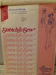 Pattern Stretch & Sew #700 Slacks And Shorts Ann Person Sizes 30 To 46 Vtg 1974 - Picture 1 of 6