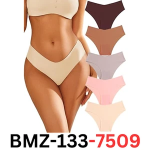 FINETOO Women Seamless Underwear Soft Stretch Briefs Invisible Hipster Panties S - Picture 1 of 7