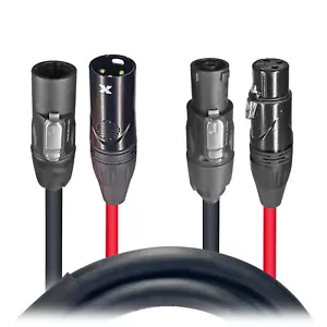 ProX XC-TR112-DMX6 6ft Powerkon to DMX Combo Link Jumper Cable (LIGHTING) - Picture 1 of 2