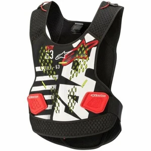 **FREE POST** Alpinestars Sequence MX Chest Protector CE - Black/White/Red - M/L - Picture 1 of 3