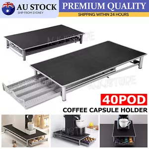Coffee Capsules Holder Rack 40 Pods Drawer Storage Organizer Stand For Nespres - Picture 1 of 10