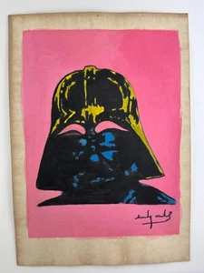 ANDY WARHOL COA art painting original drawing vintage paper signed stamped - Picture 1 of 3