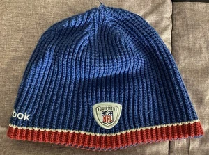 Vintage Reebok New York Giants Knit Winter Hat Beanie Adult NFL Football - Picture 1 of 6