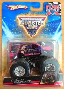 BNIP Hot Wheels Monster Jam from 2010 - SCARLET BANDIT Flag Series (36/75) - Picture 1 of 8