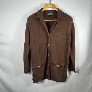 Lauren Ralph Lauren braun Baumwolle Strick Knopfleiste Cardigan Pullover - Bild 1 von 3