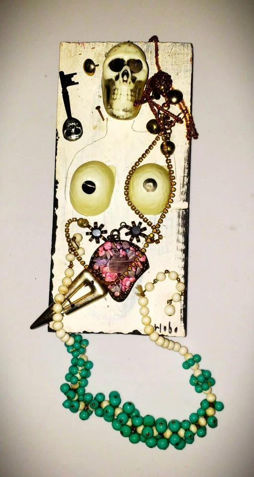 HOBO Original Medios Mixtos Llave Calavera Arte Joyería Escultura Urbana Inversión Pop Foto 1 de 3