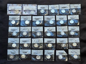 Grupo de 30 cuartos conmemorativos 90% plata prueba EE. UU. 03 ¡BONITOS! - Imagen 1 de 20