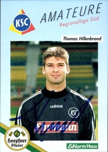 Autogrammkarte Fußballer Thomas Hillenbrand, Karlsruher SC, Autogramm - 11411314 - Bild 1 von 2
