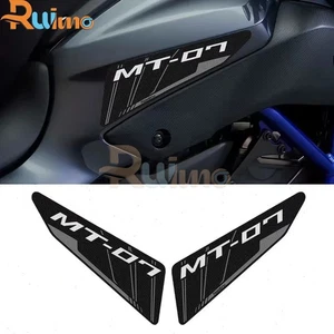 Sticker Side Tank Pad Knee Grip Protection For Yamaha MT-07 MT07 2014-2017 - Picture 1 of 5