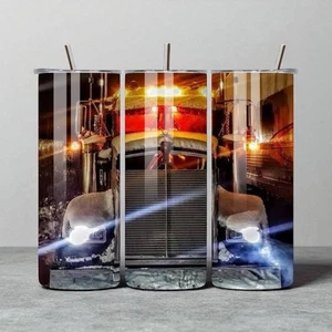  Taza de café para camiones con tapa y paja e parte inferior de goma - Imagen 1 de 4