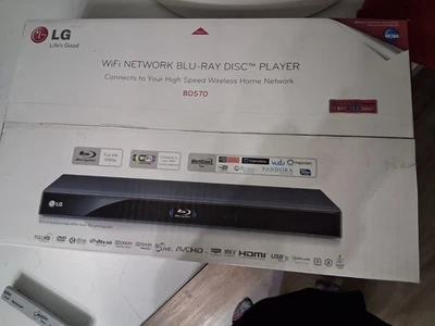 LG BD570 Reproductor de Blu-Ray y DVD Red 3D NUEVO en Caja SELLADA Foto 1 de 3