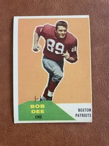 Fleer #111 1960 Bob Dee Boston Patriots EX - Imagen 1 de 2
