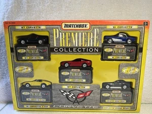 Matchbox Premiere Collection Corvette 5 Car Set In Original Sealed Box - Picture 1 of 7