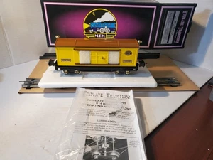 MTH 10-1042 Hojalata Tradiciones No. Coche caja 814 techo amarillo y marrón con latón nuevo - Imagen 1 de 21