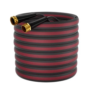 100ft Non-Expanding Garden Hose with 8-Layer Latex Core, Lightweight & Kink-F... - Picture 1 of 7