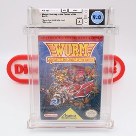 NES Nintendo WURM: JOURNEY TO CENTER OF THE EARTH -WATA GRADED 9.0 A NEW Sealed!