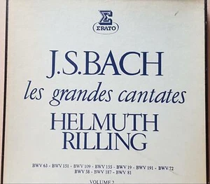 JS. Bach, Rilling – Les Grandes Cantates - V2 VINYL EX/EX STU 70745-46-47-48-49 - Picture 1 of 2