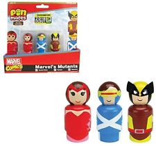Marvel's Mutants Pin Mates Wooden Collectibles Set of 3 (Entertainment Earth Exc