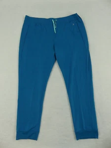 Xersion Pants Girls 3XL 22.5P Teal Blue Jogger Fleece Drawstring Mid Rise - Picture 1 of 19