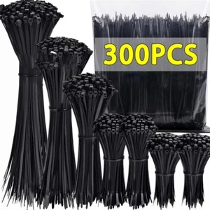100 piezas corbatas de plástico de nailon autobloqueantes correas de cable desmontables - Imagen 1 de 7