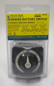 Blue Sea Systems 6007200 m-Series Battery Switch Selector, Black | New, Fast📦 - Picture 1 of 2