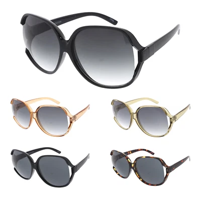 Gafas de sol redondas de gran tamaño para mujer Jackie O ojo de gato ojo de gato mariposa moda Foto 1 de 4