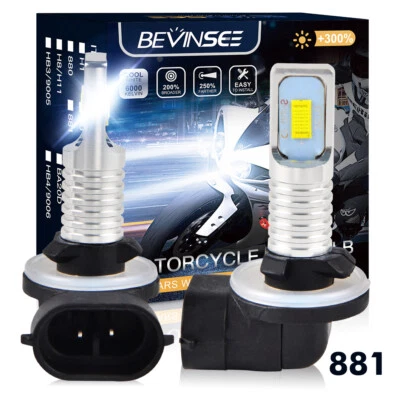 2x 881 LED Fog Light Bulbs 6000K White For Kia Forte Koup 2010-2013 Super Bright - Imagem 1 de 4