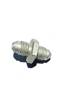 AN-815 Cadium Platted Steel Union Adapter Fitting Male Flare Aircraft USA - Foto 1 di 3