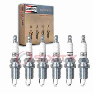 6 pc Champion Copper Plus Spark Plugs for 1999-2001 Jeep Cherokee 4.0L L6 bj - Picture 1 of 5