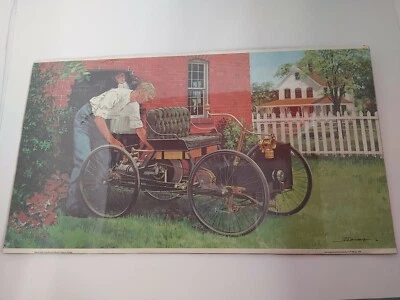 1979 JB Deneen Litho Print International Museum Favorites #7 Ford Quadricycle - Image 1 of 4