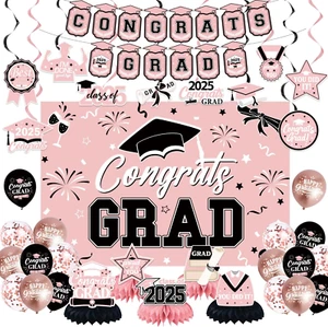 Graduation Party Decorations, Congrats Grad 2025 Graduation Decorations Include - Picture 1 of 12