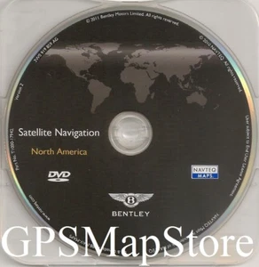 2012 to 2014 Bentley Continental GT GTC Flying Spur Navigation DVD US Canada Map - Picture 1 of 2