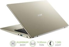 Acer Swift 1 SF114-33 14" FHD Laptop Pentium N6000 4GB 128GB Oro, Windows 11