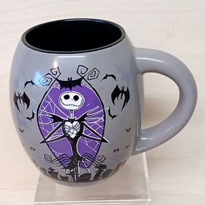 Disney Pesadilla antes de Navidad 18 OZ taza de té de café de cerámica gris negro púrpura - Imagen 1 de 10