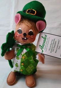 2020 Annalee 6" folletto trifoglio ragazzo irlandese di San Patrizio #160520 - Foto 1 di 11